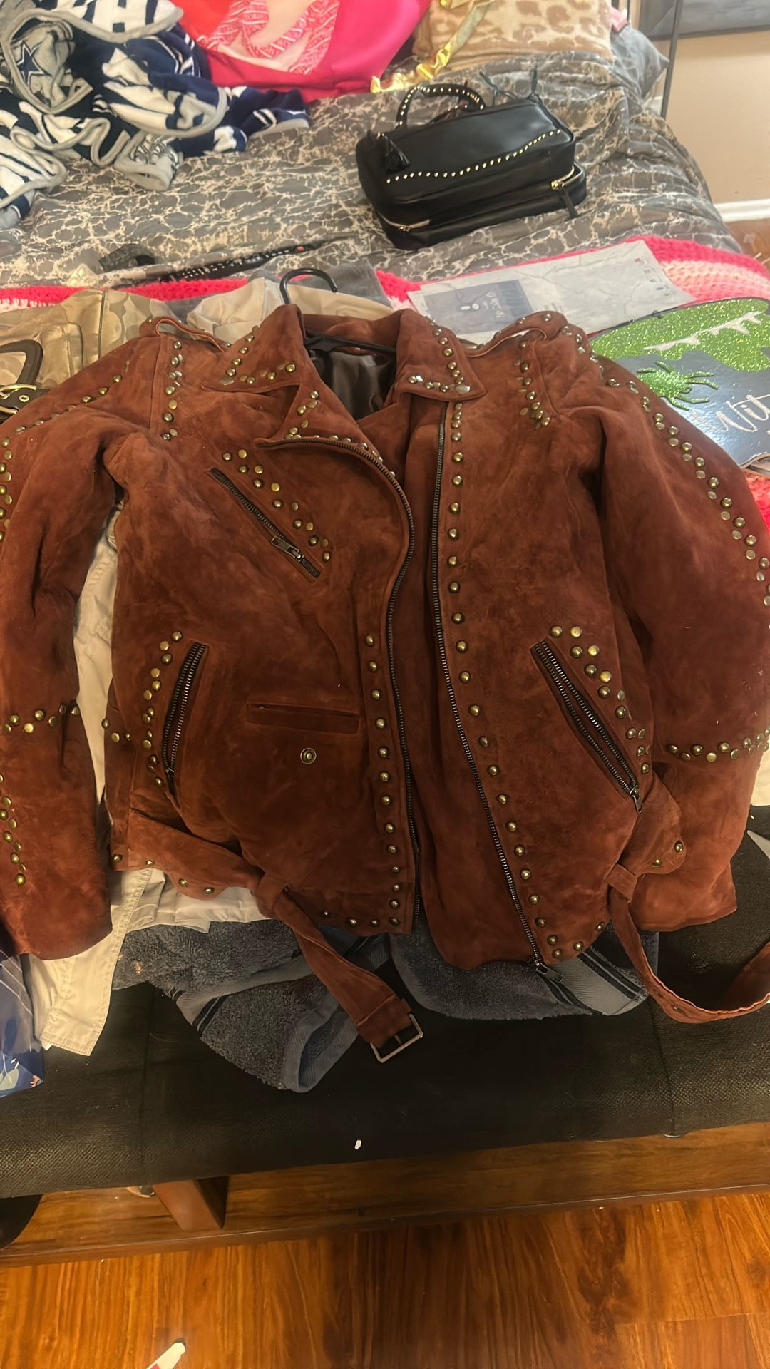 Leather Jacket Size Small