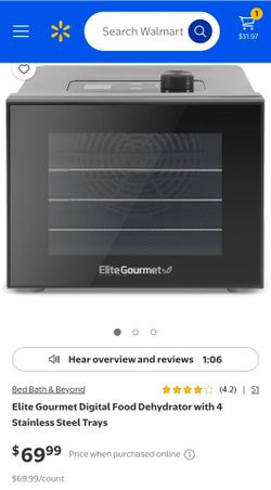 Elite gourmet food dehydrator