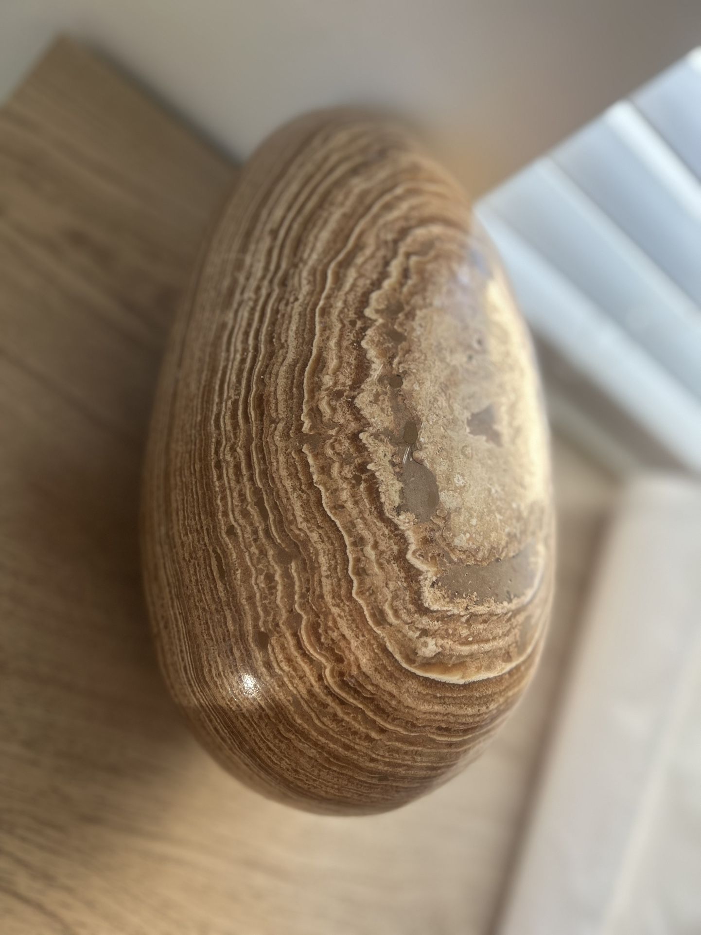 20.8 lb Aragonite Egg Shape Stone