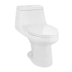 Glacier Bay McClure 12 in. Rough-in 1-Piece 1.0/1.28 GPF Dual Flush Elongated Toilet N2420E-17 - New