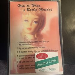 1995 Vintage How To Have A Barbie Holiday Cards 