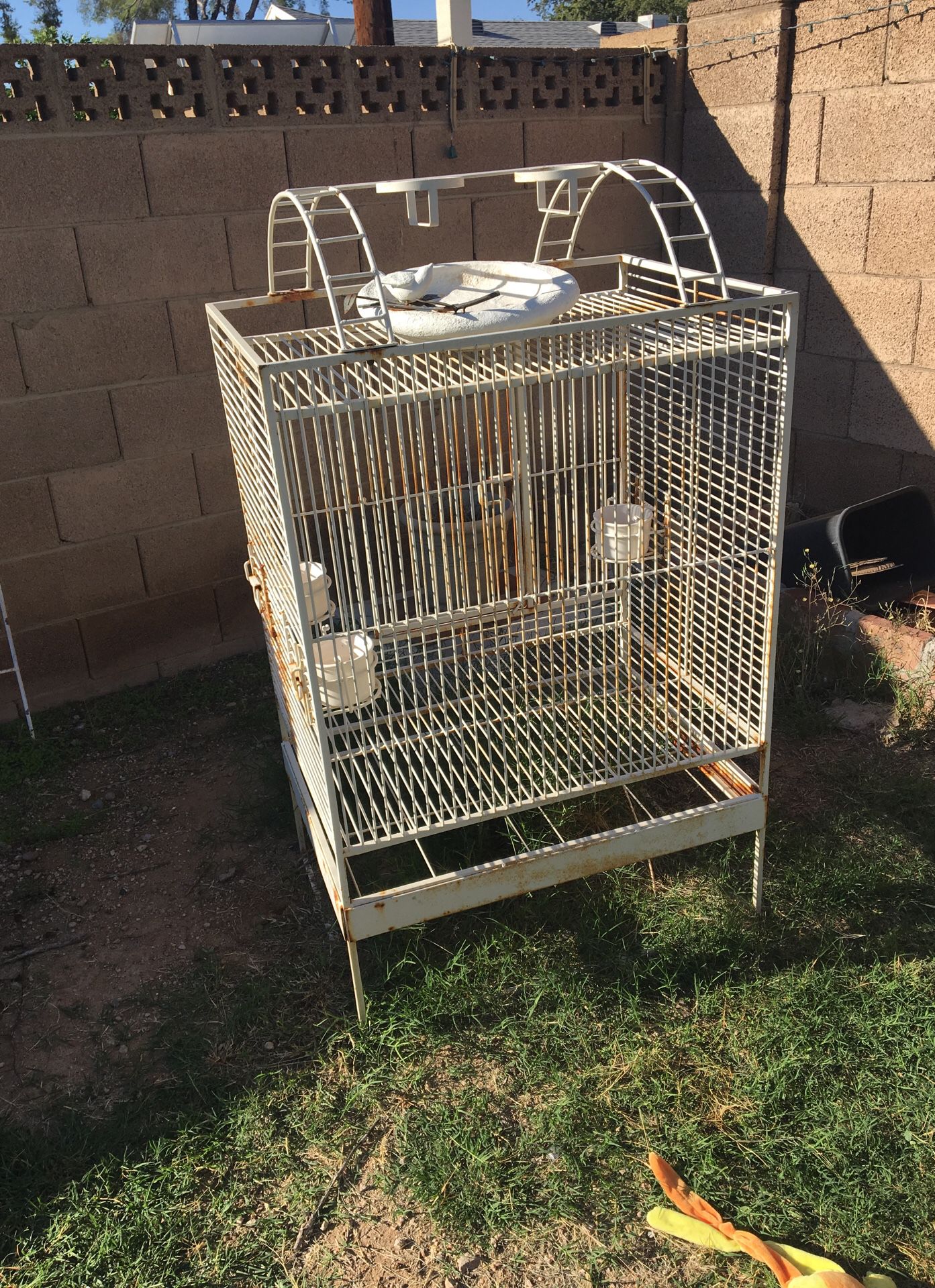 Large bird cage 18” 32” by 50” high