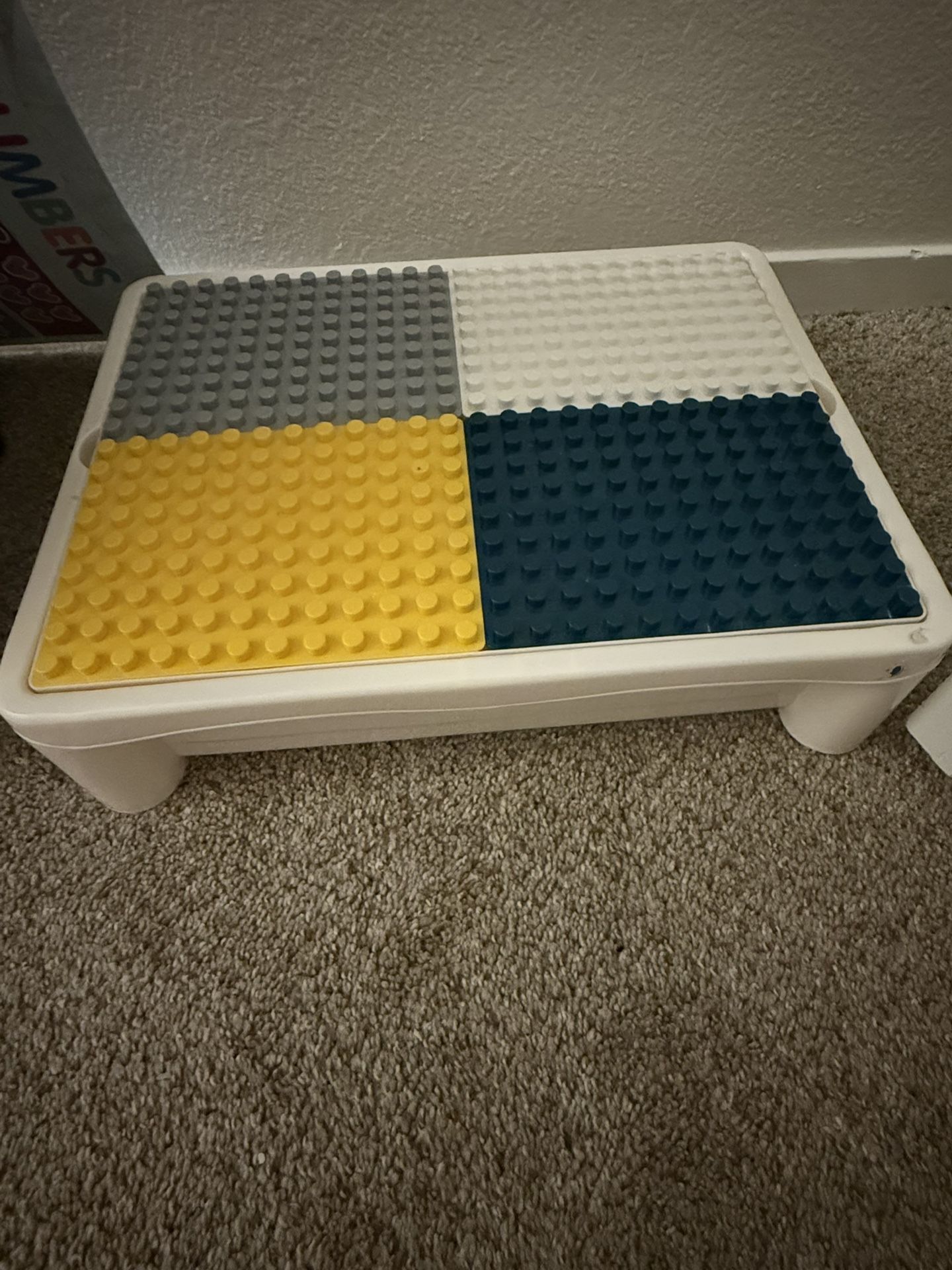 Lego Table with Legs & Included Lego Pieces For 10$