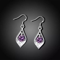 Beautiful Purple Amethyst Earrings