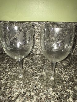 Princess house wine glass set