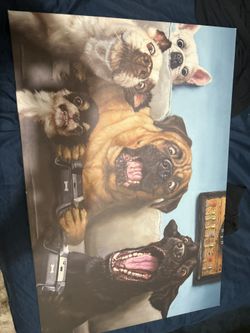 Dog Canvas Picture.