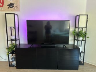 Black tv stand