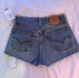 NWT - Levi's Denim Cut-Off Shorts - Size XS, Patchwork Details