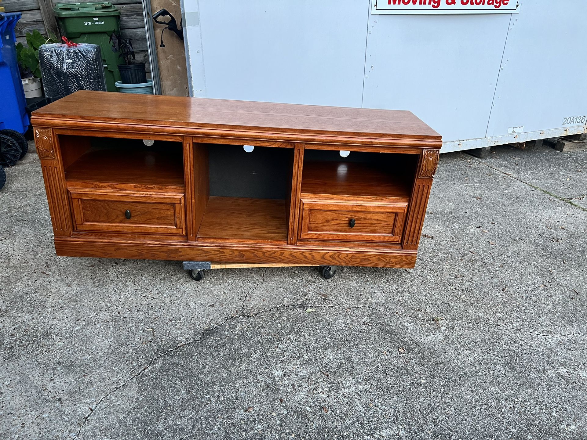Wood TV Console