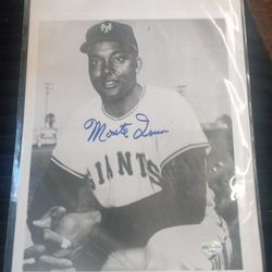 Monty Irvin San Francisco Giants Autograph Picture 