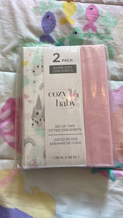Cozy Baby 2-Pack Fitted Crib Sheets