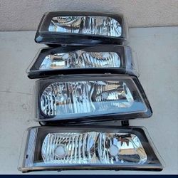 03-06 Chevrolet Silverado Avalanche Headlights Luces Micas Calaveras Faros Faroles Focos Chevy