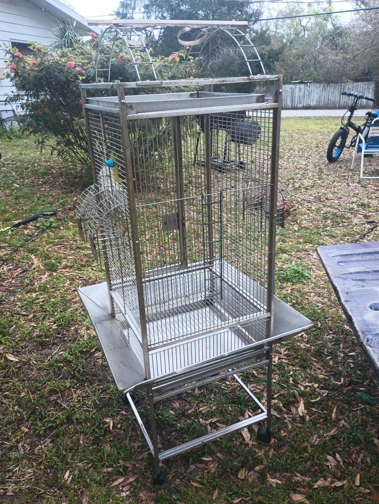 Stainless Stee Bigl Bird Cage