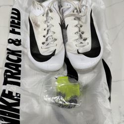 Nike Rival Sprint Spikes Cleats With Tool And Bag Size 5.5 Girls