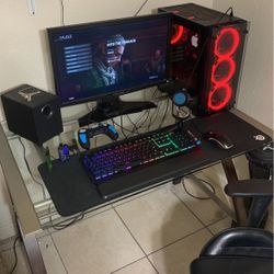 Glass Computer Table