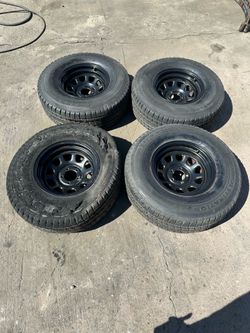 Jeep Wrangler YJ TJ 5x4.5 Black Wheels 1987 through 2006