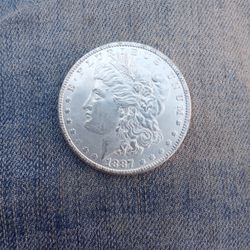 1887 O  Morgan Silver Dollar 