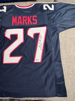 Woody Marks Signed Autograph Custom Jersey - Metabilia Coa - Houston Texans