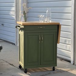 Mid Century Modern Bar Cart / Storage Cabinet 