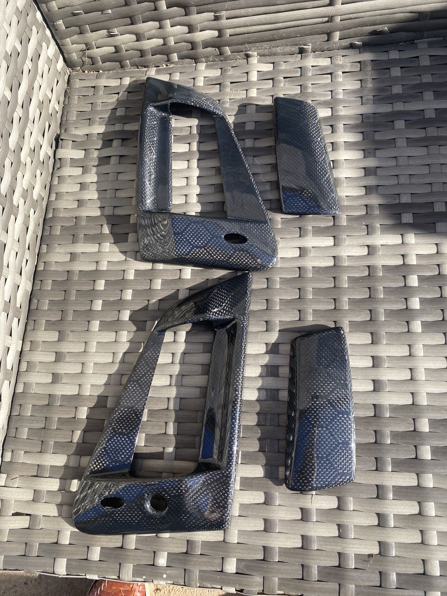 370z Carbon Fiber Honeycomb Door Handles