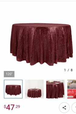 Burgundy Sequin Fabric Roll