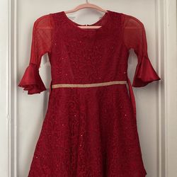 Girls Red Dress