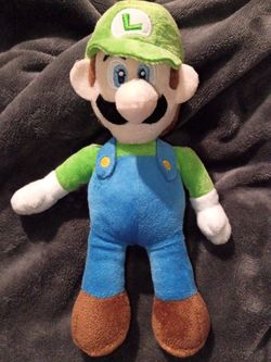 Nintendo Super Mario Bro Luigi Plush 9"