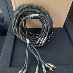 NEW Elite Audio Pro Series 17ft. 6-Channel Car Audio RCA Cable