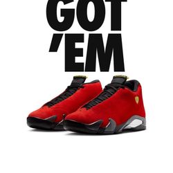 Retro Jordan 14 Ferrari  10.5
