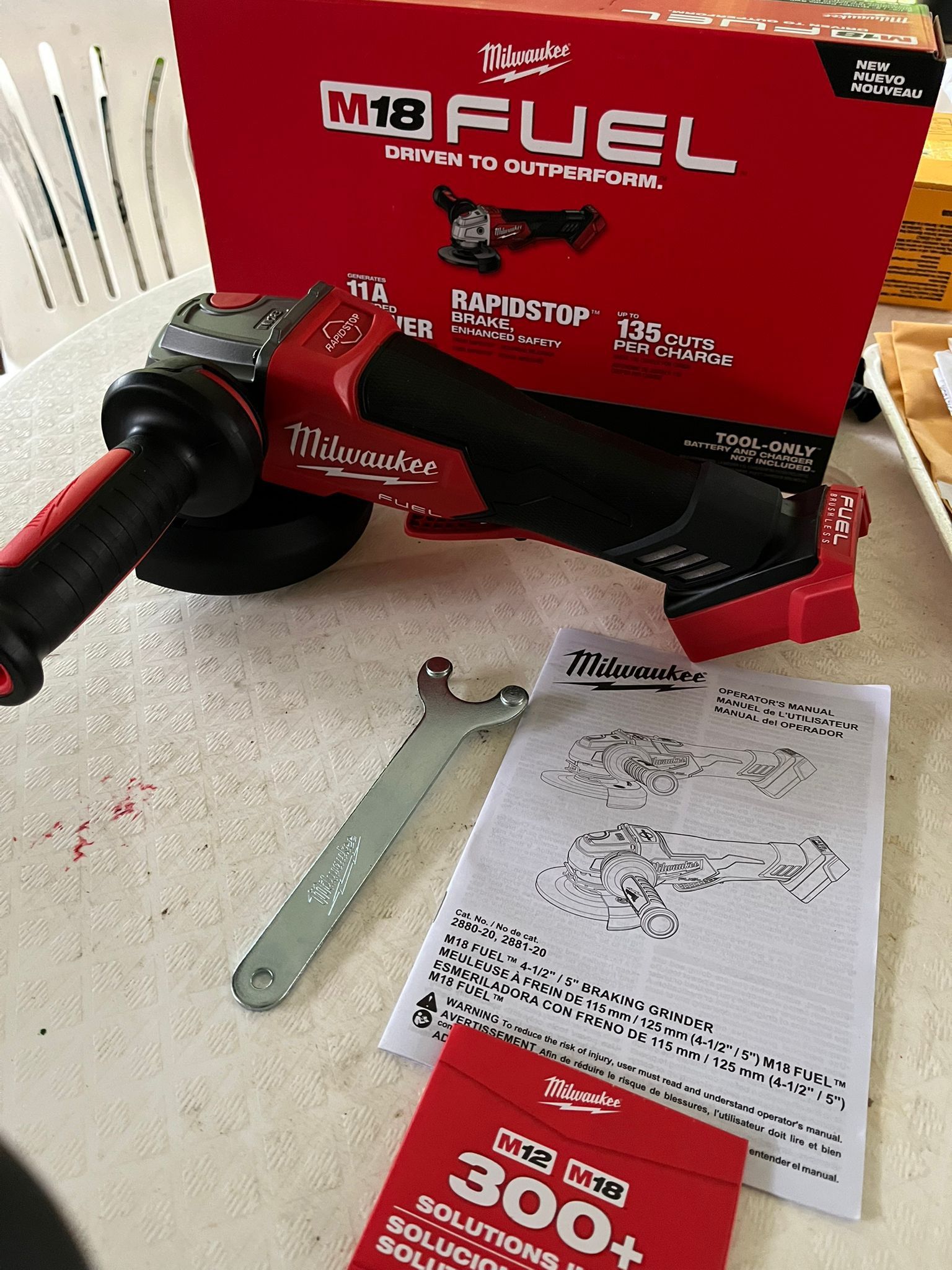 New Milwaukee M18 Fuel Angle Grinder 5”