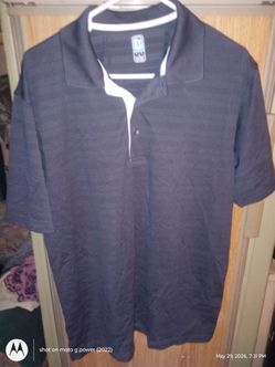 PGA Tour Dark Grey size large polyester men's shirt
