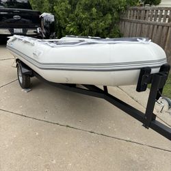 2024 Inflatable Boat With Trailer 
