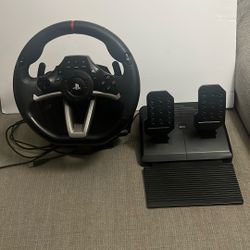 Steering Wheel With Pedals 