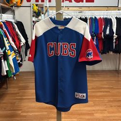 MLB Chicago Cubs Majestic Baseball Jersey size Large