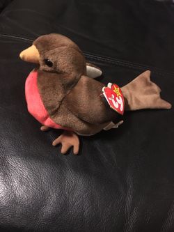 Ty beanie baby EARLY robin bird