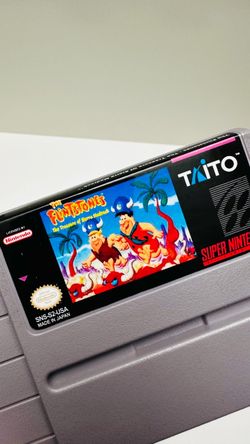 The Flintstones: The Treasure of Sierra Madrock For Super Nintendo SNES Game Cartridge