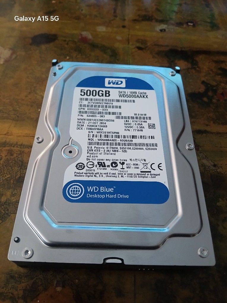 Western Digital Blue 500GB Desktop Hard Drive