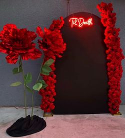Till death neon sign
