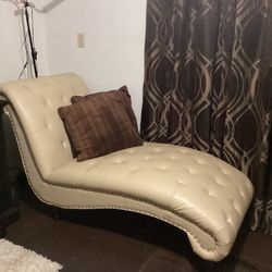 Chaise Lounge, Two Bar stools