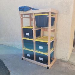 8 Tote - 2x4 - Storage Tote Rack