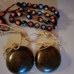 Coconut Bikini Top...Kukui Beads 