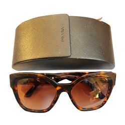 Prada Sunglasses Honey Brown Tortoiseshell Square SPR 17Z 