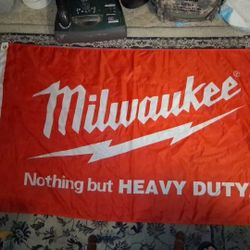 Milwaukee Tools Shop Display Flag Banner