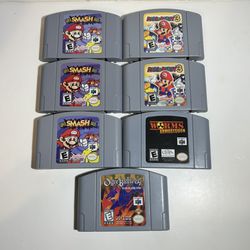Nintendo 64 N64 Games Mario Party Smash Bros, TESTED & WORKING! ($15 Each / $15 Cada Uno) High Repro