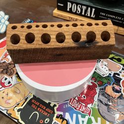 Handcarved Makeup/Art Brush Holder