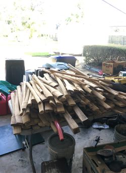 Homemade axe handles REAL WOOD!!!