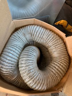 95ft-6in Clear PVC Dust Vacuum Hose