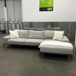 Grey Sofa Sectional 2-Piece
