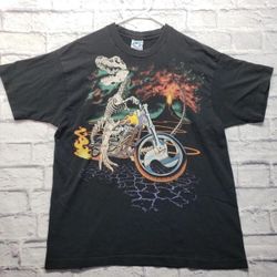 VINTAGE LIQUID BLUE BIKER SHIRT 