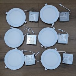 Utilitech Color Choice White 6" 850 Lumens Dimmable LED Lights